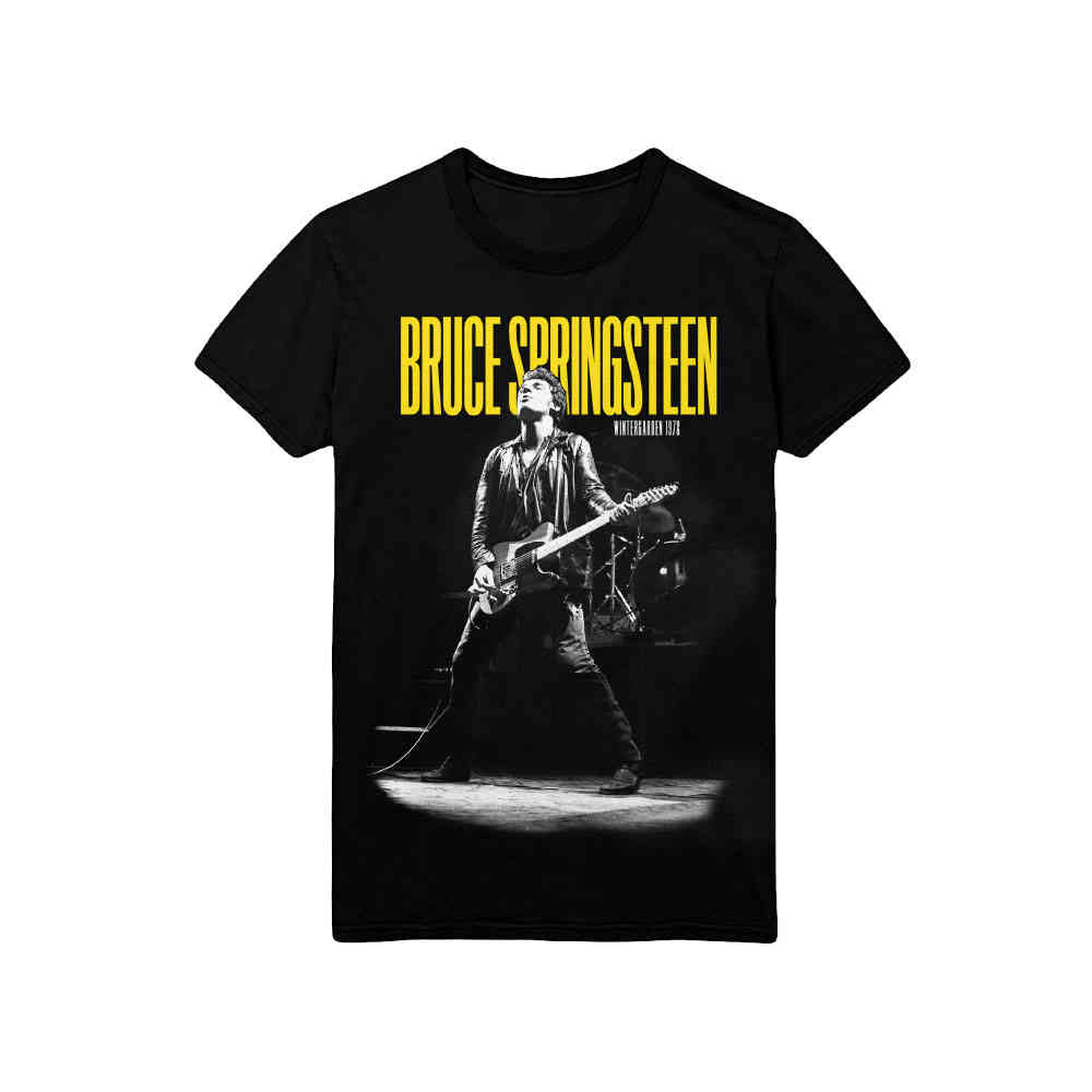 Bruce Springsteen - Winterland Ballroom Guitar Heren Tshirt - Zwart